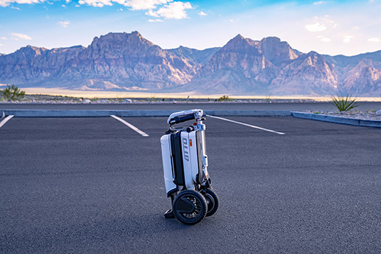 Moving Life ATTO Folding Mobility Scooter (folded)