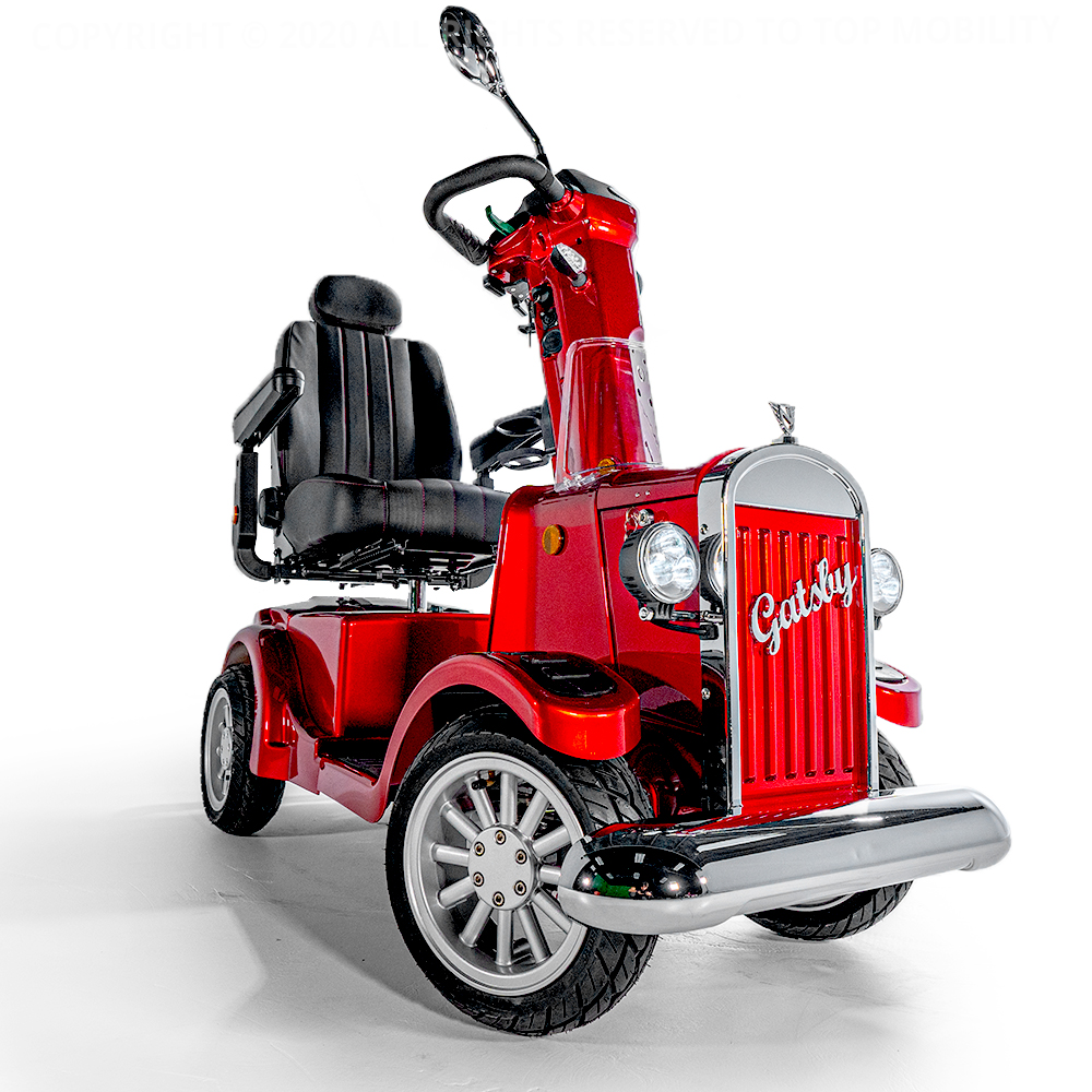 Gatsby X Vintage Heavy Duty Mobility Scooter in Red | Electric Scooters for Adults | Top Mobility